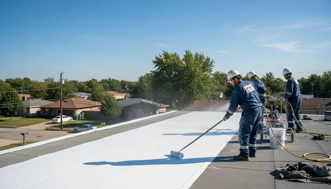 Commercial roof coating in Derby Line, VT near me